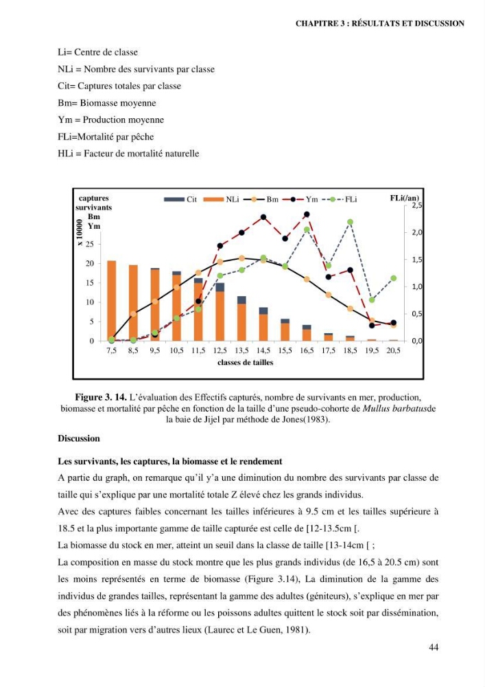 Contribution à l’étude de la croissance et de l’exploitation de l’espèce « Mullus barbatus» dans la baie de Jijel.