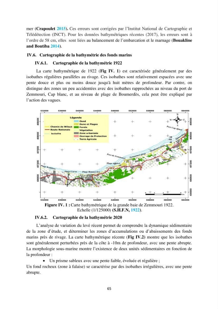 processus mis en Jeu dans l\'évolution Miorpho-dynamique de la baie zemmouri: Modélisation Hydro-Sédimentaire et cinématique du trait de Côte.