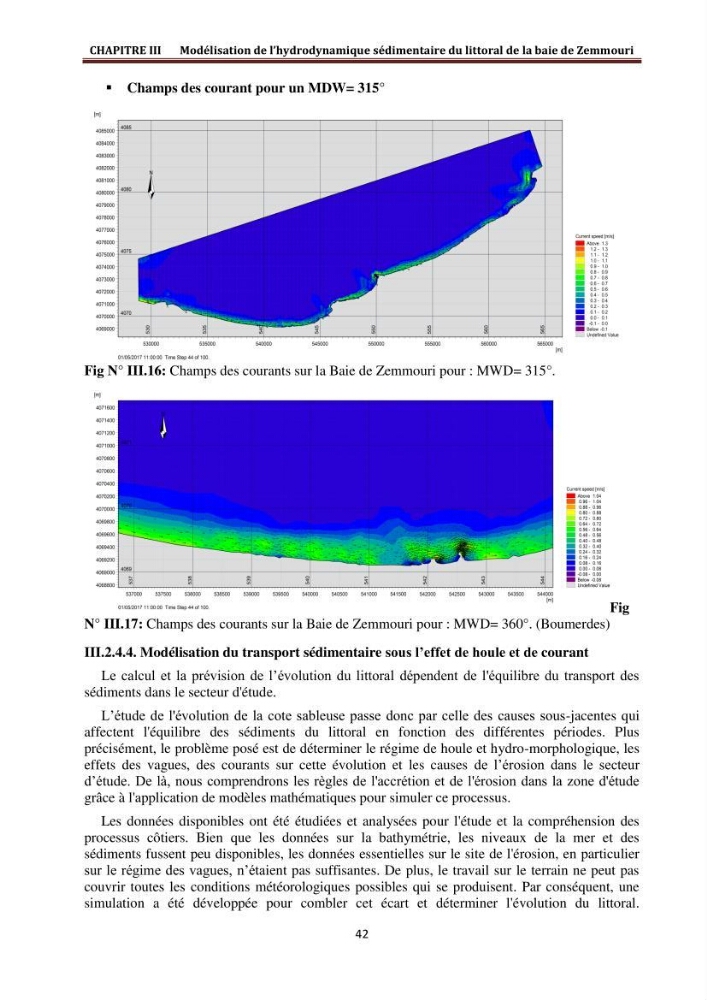 Modélisation de la dynamique et la cinématique à multi échelles du trait de côte et évaluation des zones à risques du littoral centre Algérien : Baie de Zemmouri