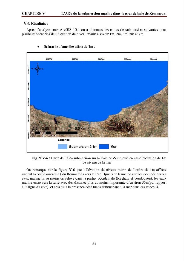 Modélisation de la dynamique et la cinématique à multi échelles du trait de côte et évaluation des zones à risques du littoral centre Algérien : Baie de Zemmouri