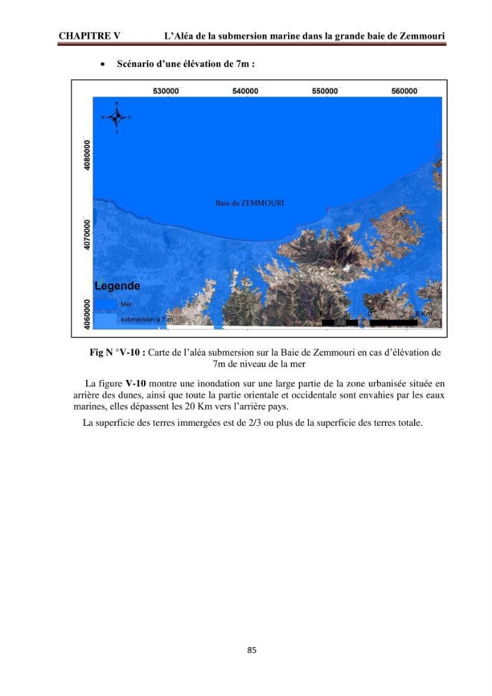 Modélisation de la dynamique et la cinématique à multi échelles du trait de côte et évaluation des zones à risques du littoral centre Algérien : Baie de Zemmouri