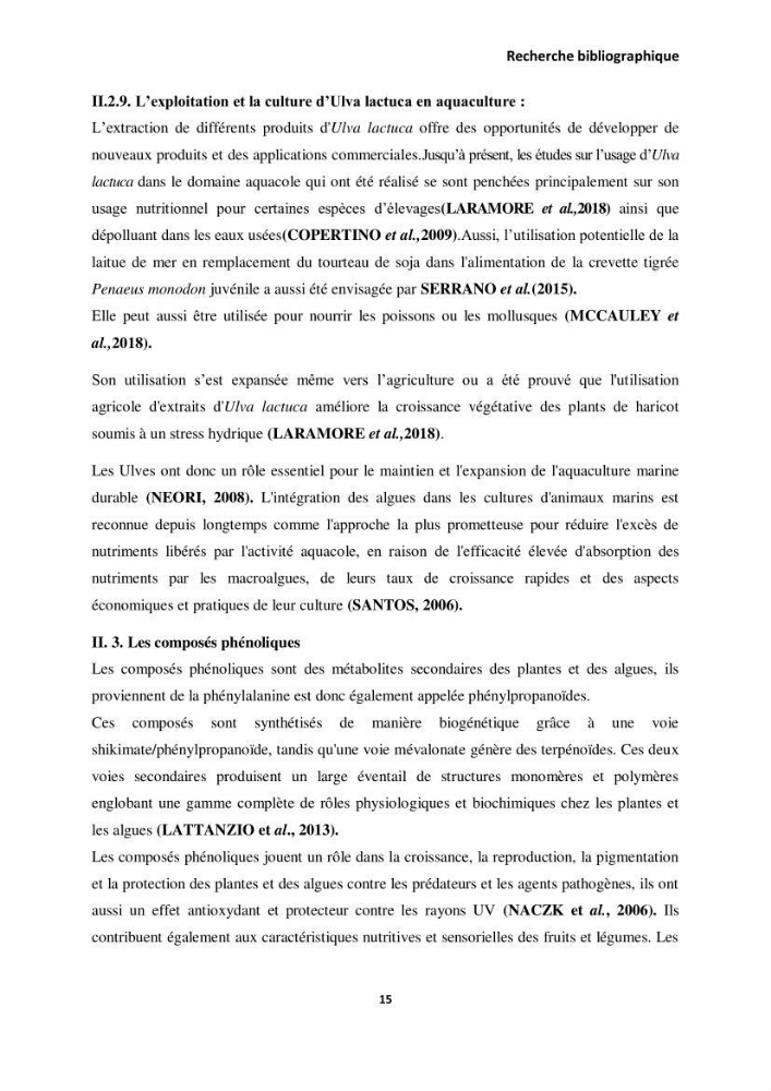Extraction des molécules d’intérêt médical à partir d’une algue marine