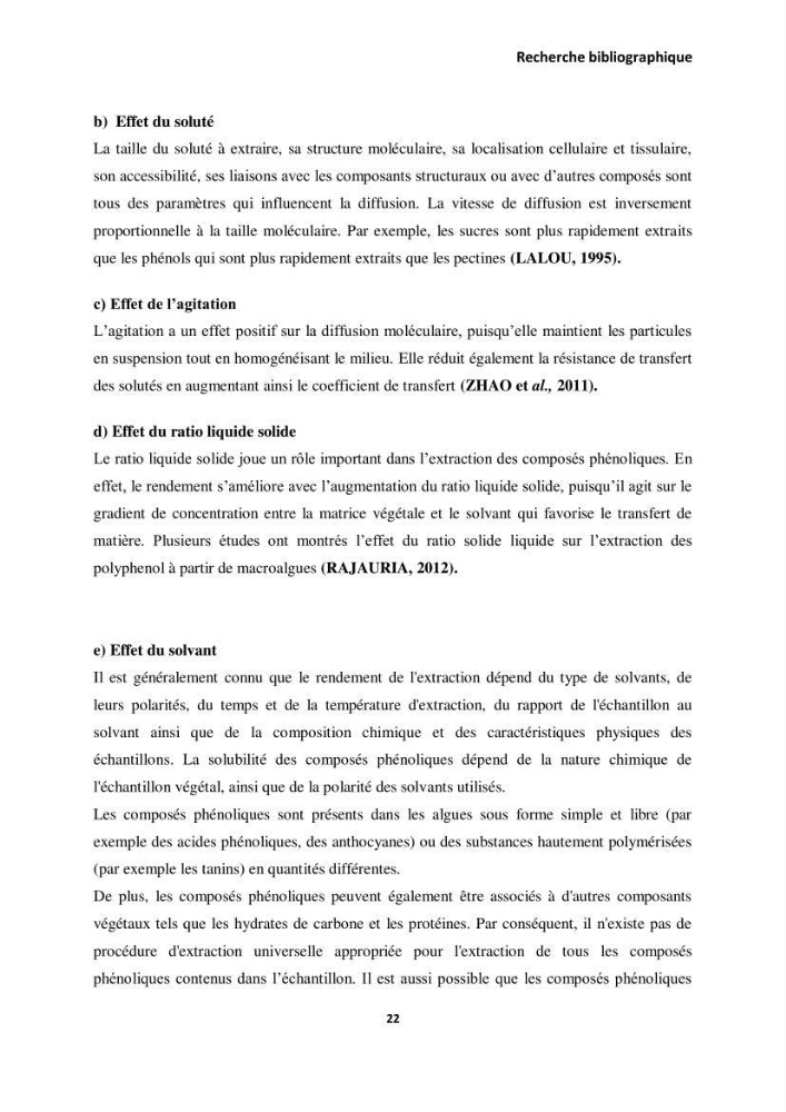 Extraction des molécules d’intérêt médical à partir d’une algue marine