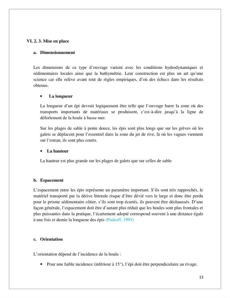 Propositions d\'aménagement et de protection par les méthodes dites \"SOFT\"