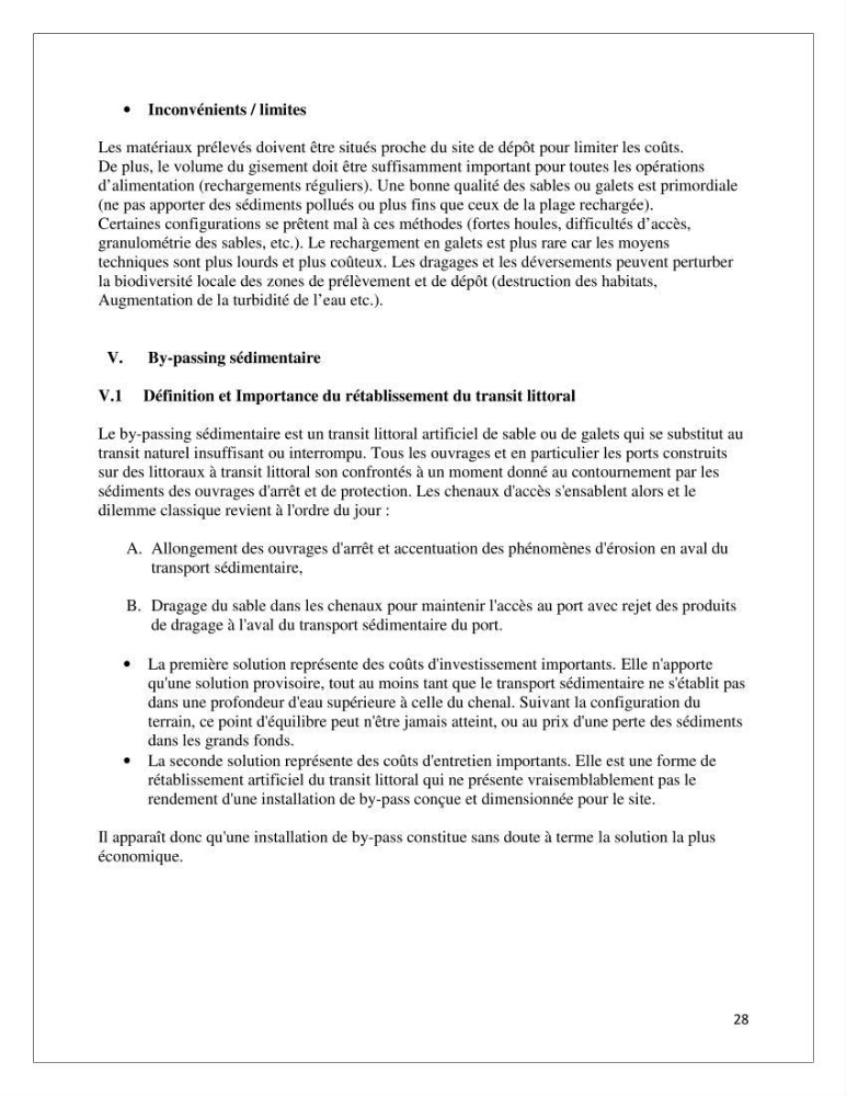 Propositions d\'aménagement et de protection par les méthodes dites \"SOFT\"