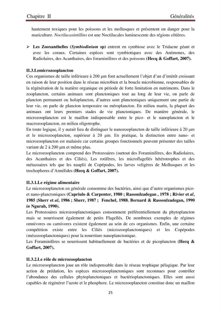 La corrélation entre les paramètres physiques et la densité de microplancton dans la côte Algérienne