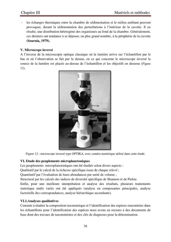 La corrélation entre les paramètres physiques et la densité de microplancton dans la côte Algérienne