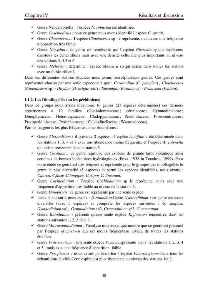 La corrélation entre les paramètres physiques et la densité de microplancton dans la côte Algérienne