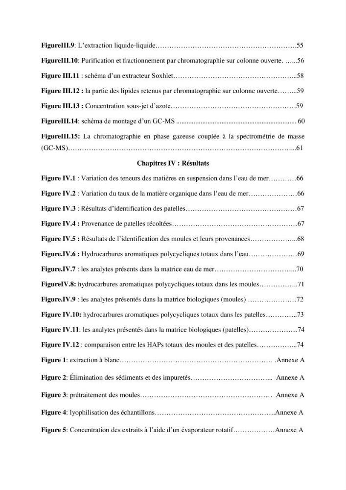 Evaluation du taux des hydrocarbures aromatiques polycycliques chez le mollusque Patella.sp et les moules du littoral Algérois: