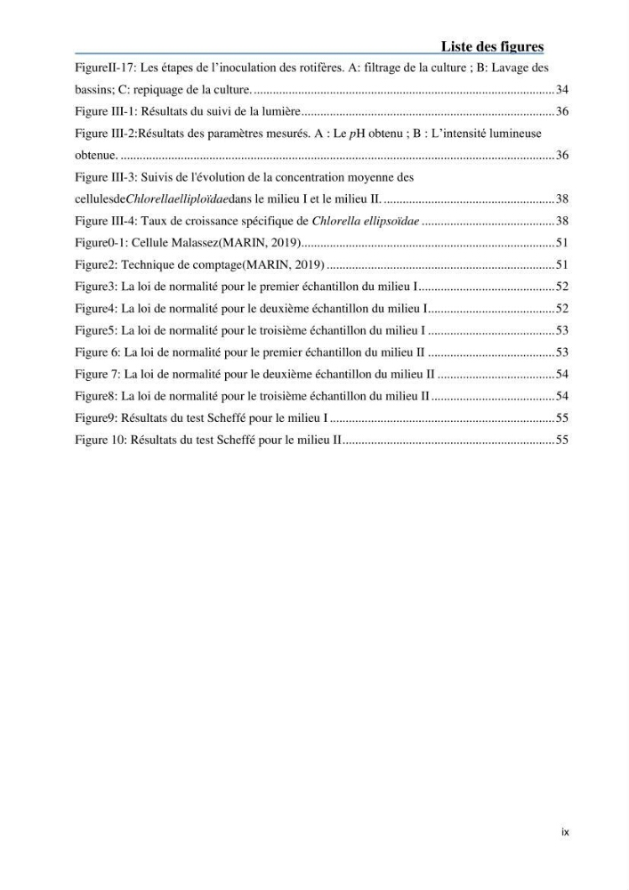 Fonctionnement d’une écloserie marine cas du CNRDPA et production de proies vivantes (Chlorella ellipsoïdae et Brachionus plicatilis):