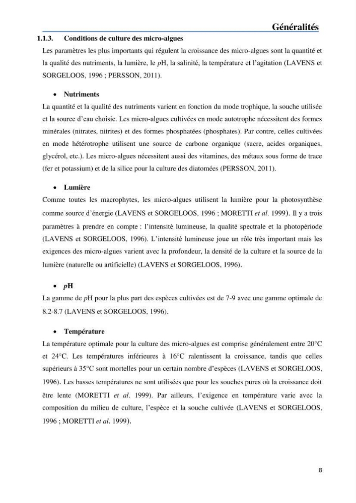 Fonctionnement d’une écloserie marine cas du CNRDPA et production de proies vivantes (Chlorella ellipsoïdae et Brachionus plicatilis):