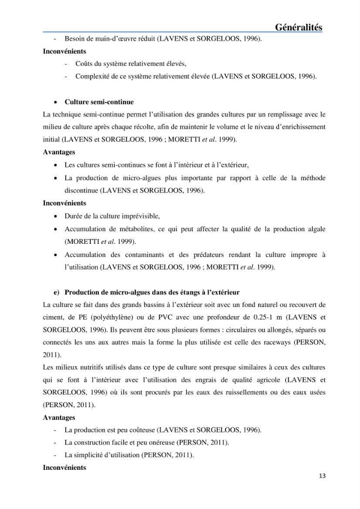 Fonctionnement d’une écloserie marine cas du CNRDPA et production de proies vivantes (Chlorella ellipsoïdae et Brachionus plicatilis):
