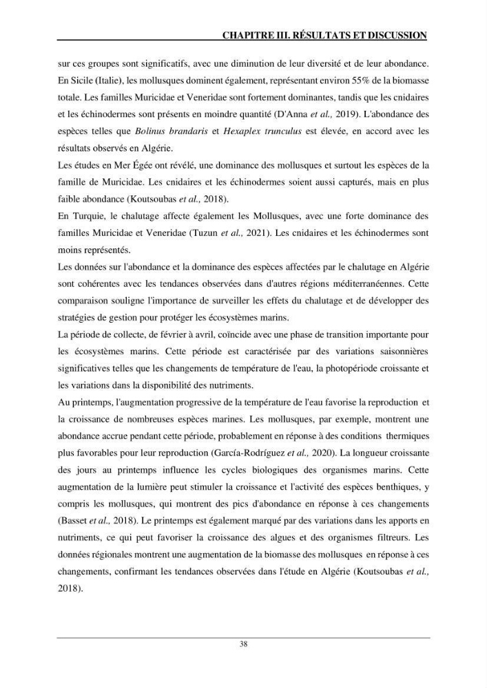 L\'impact du chalutage de fond sur la biodiversité marine de la région centre de l\'Algérie