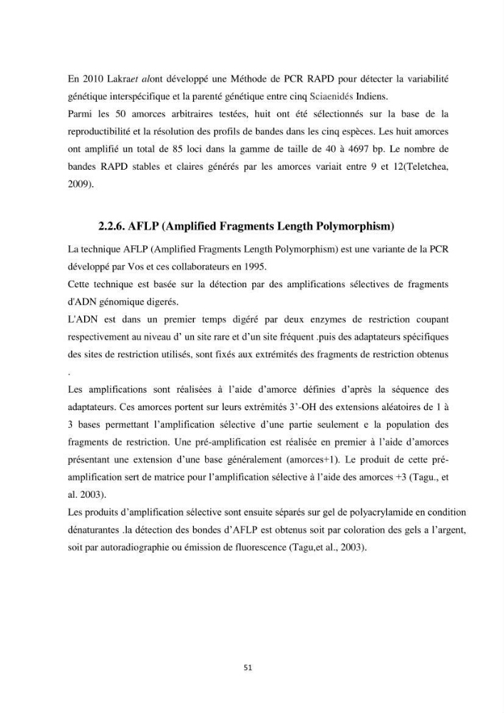 Contribution a la caractérisation systématique et morphologique des poissons :