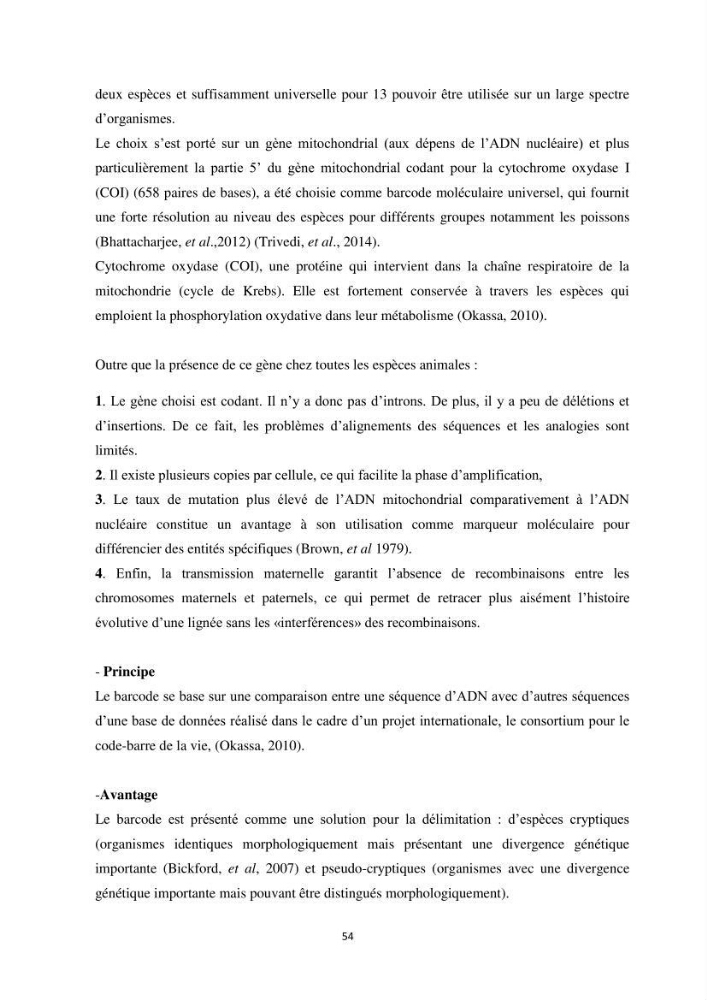 Contribution a la caractérisation systématique et morphologique des poissons :