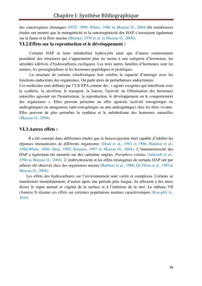 Etat de la pollution par les hydrocarbures du sédiment superficiel dans le port d\'Alger: bassin Mustapha
