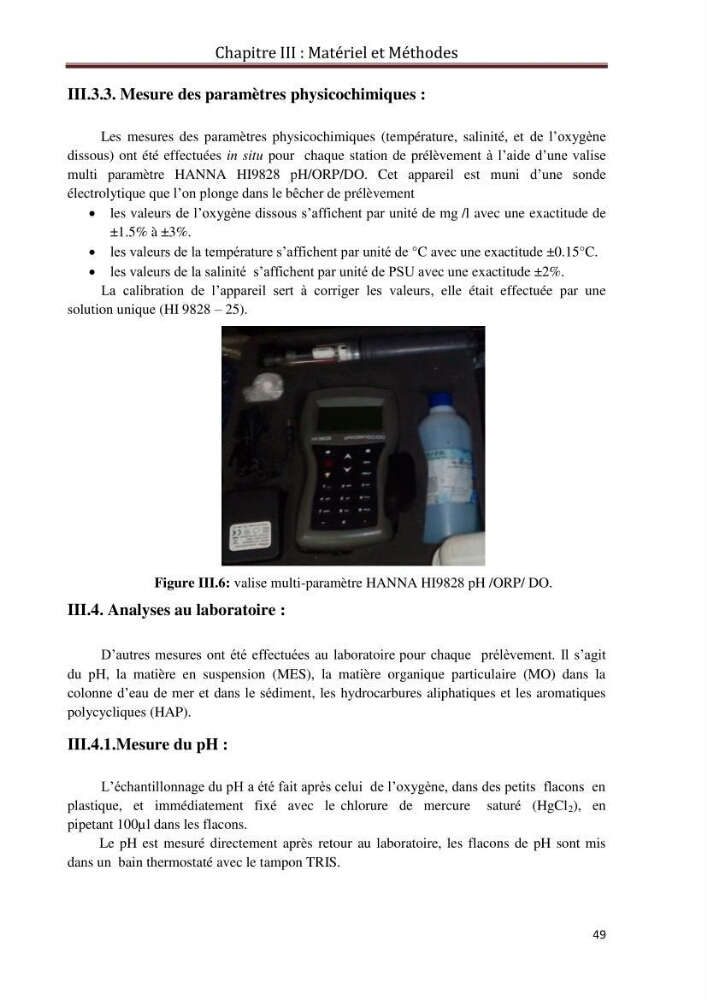 Etat de la pollution par les hydrocarbures du sédiment superficiel dans le port d\'Alger: bassin Mustapha