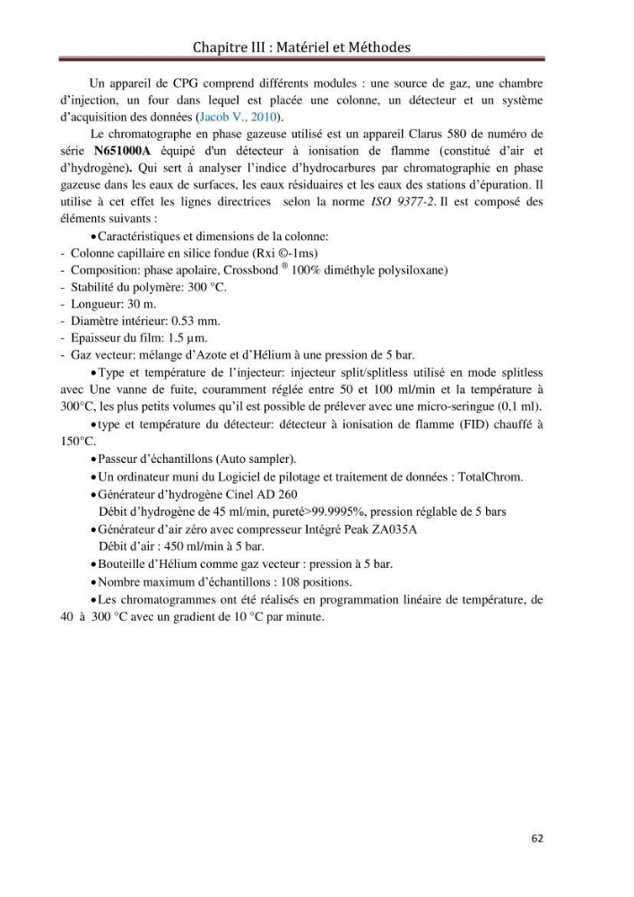 Etat de la pollution par les hydrocarbures du sédiment superficiel dans le port d\'Alger: bassin Mustapha