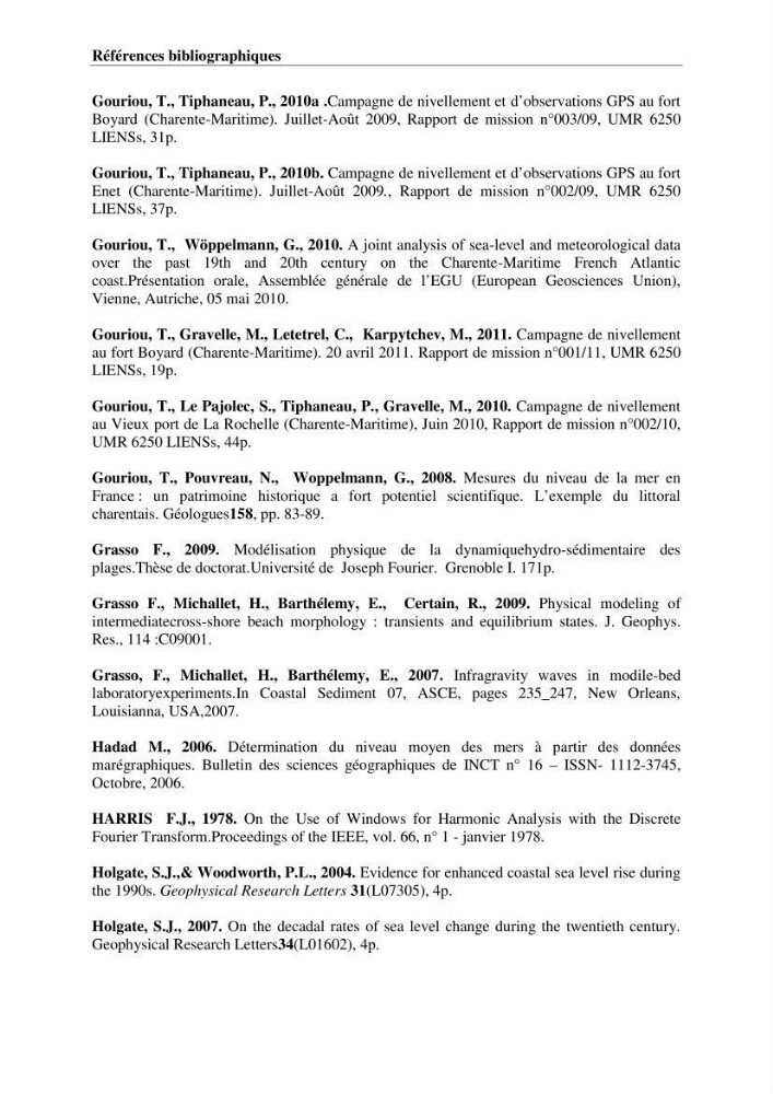 Contribution à la compréhension de la hausse Soudaine du Niveau de la mer: cas de la baie d\'Alger