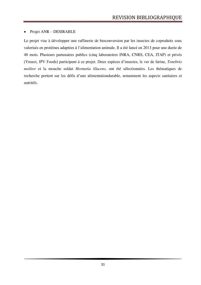 Valorisation de la culture des vers de farine dans l\'alimentation du Tilapia du Nil Oreochromis niloticus (Linnaeus, 1758°
