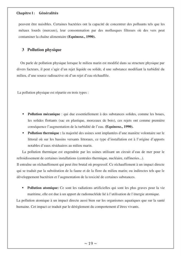 Evaluation de la qualité des eaux marine de la plage ouest Sidi Fredj.: