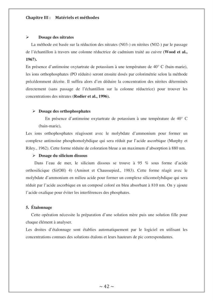 Evaluation de la qualité des eaux marine de la plage ouest Sidi Fredj.: