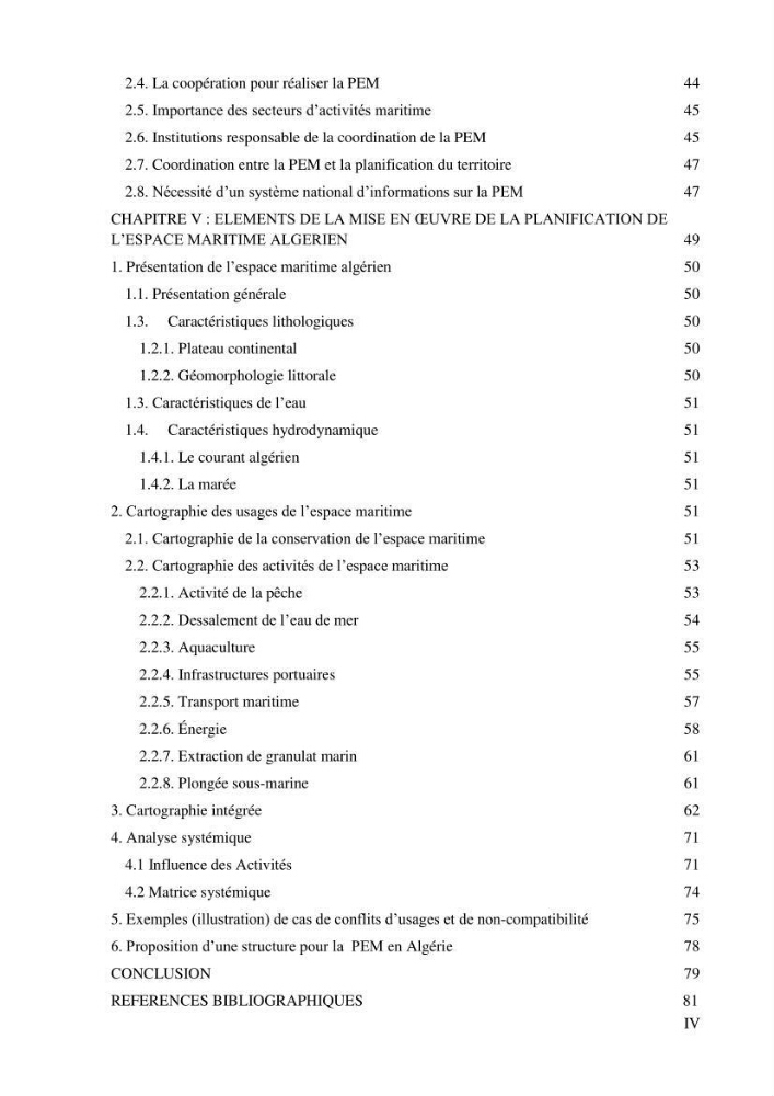 Etat des lieux de la planification de l\'espace maritime en Algerie