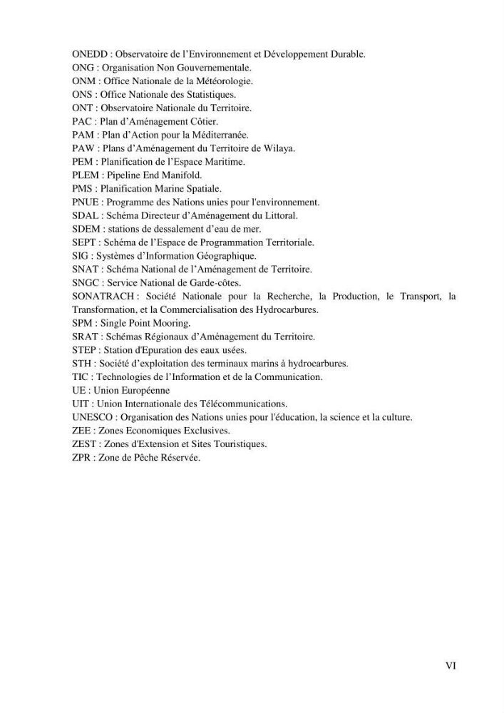 Etat des lieux de la planification de l\'espace maritime en Algerie