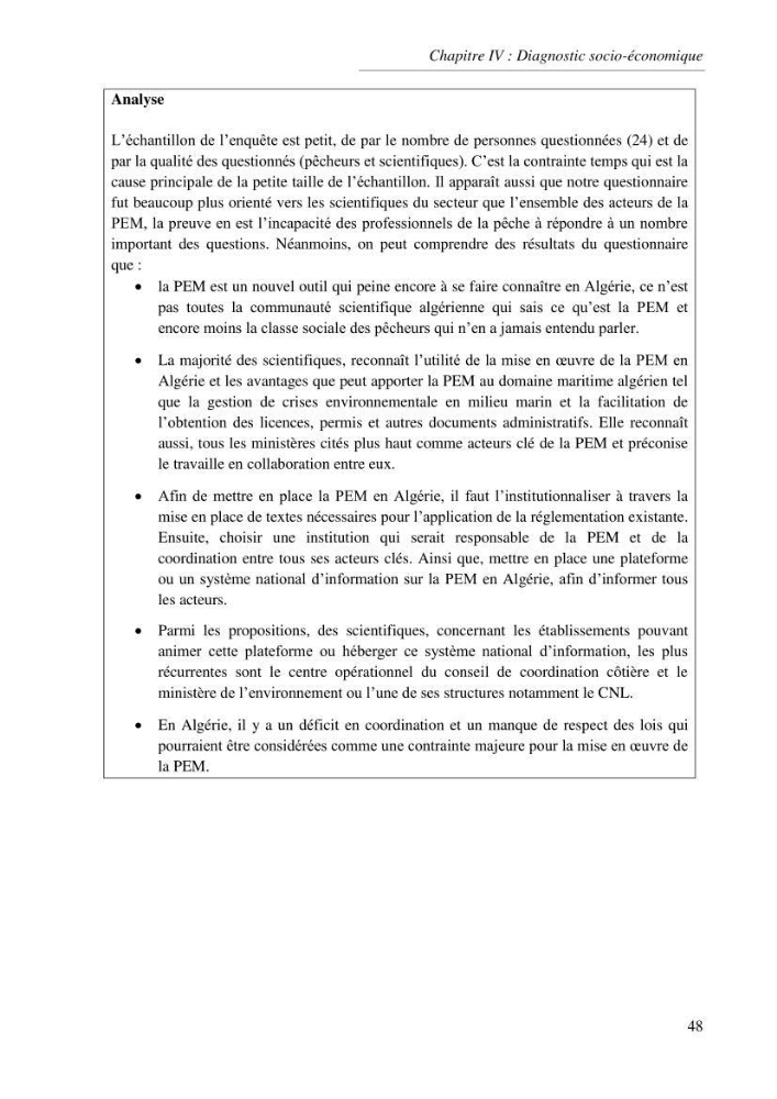Etat des lieux de la planification de l\'espace maritime en Algerie