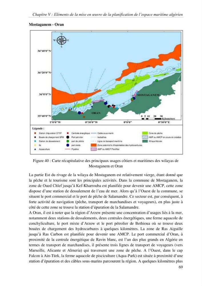 Etat des lieux de la planification de l\'espace maritime en Algerie
