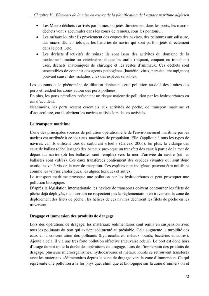 Etat des lieux de la planification de l\'espace maritime en Algerie