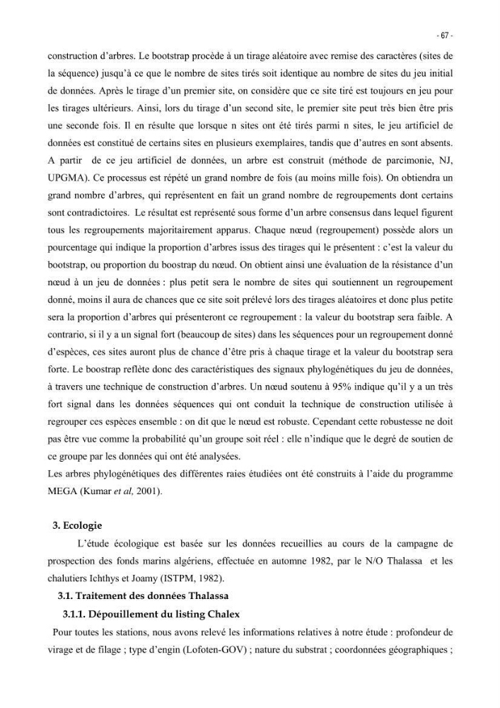 Les Sélaciens de la côte algérienne, biosystématique des requins et les raies