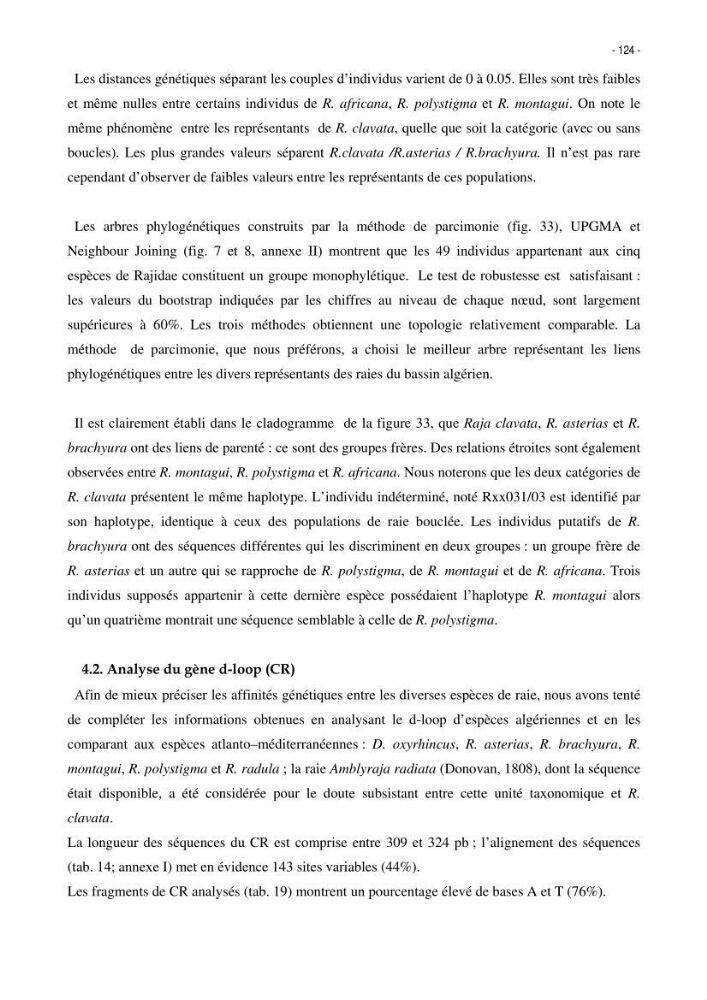 Les Sélaciens de la côte algérienne, biosystématique des requins et les raies