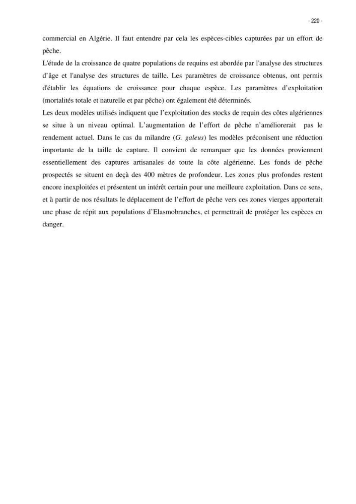 Les Sélaciens de la côte algérienne, biosystématique des requins et les raies