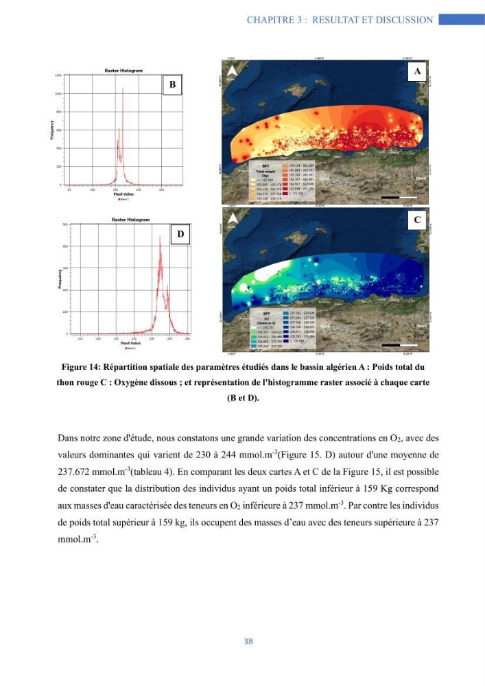 Les grands pélagiques dans le bassin algérien environnement, analyse spatio-temporelle et modelisation