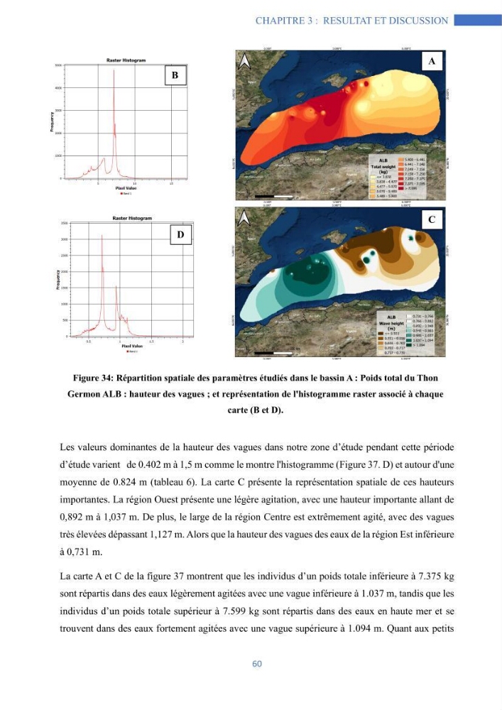 Les grands pélagiques dans le bassin algérien environnement, analyse spatio-temporelle et modelisation