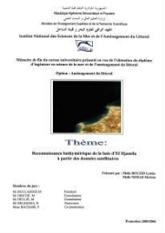 Reconnaissance bathymétrique de la baie d' El Djamila à partir des données satellitaires