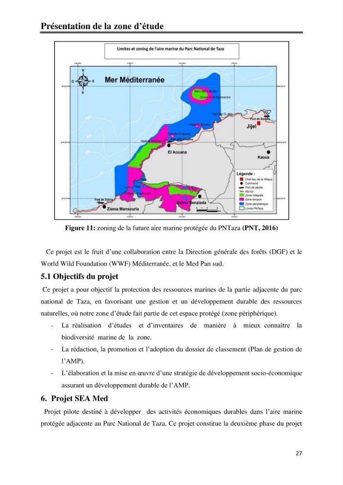 Milieux insulaires, quel avenir? étude d\'intégration des iles et ilots dans le processus de gouvernance de la future aire marine protégée du Parc National de Taza-Jijel: