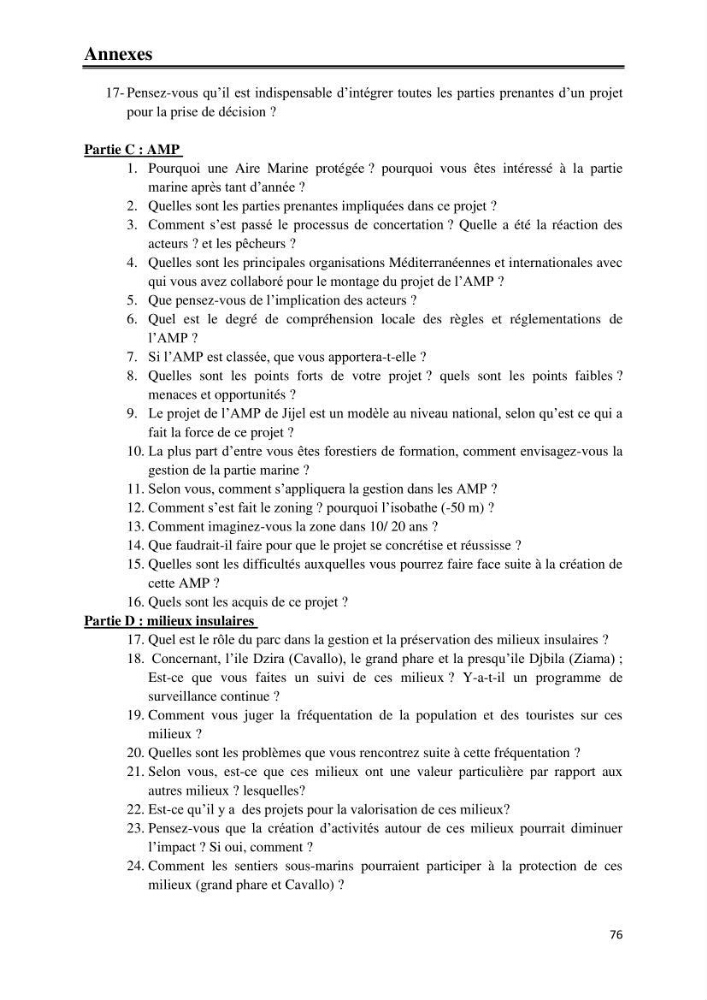 Milieux insulaires, quel avenir? étude d\'intégration des iles et ilots dans le processus de gouvernance de la future aire marine protégée du Parc National de Taza-Jijel: