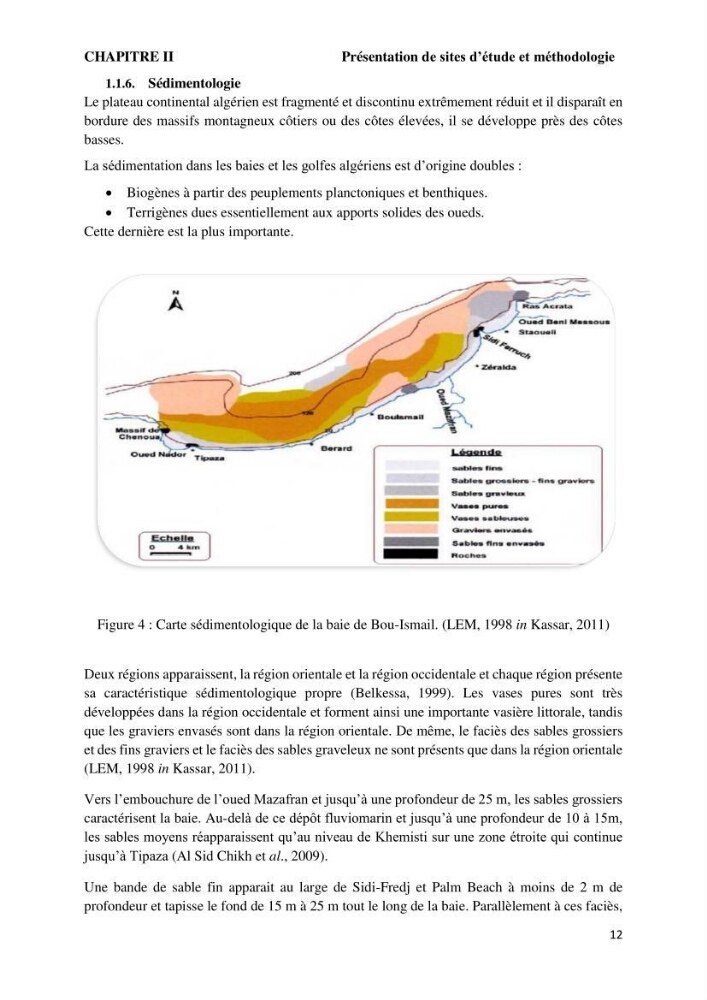 Caractérisation des biocenoces benthiques des côtes Algériennes