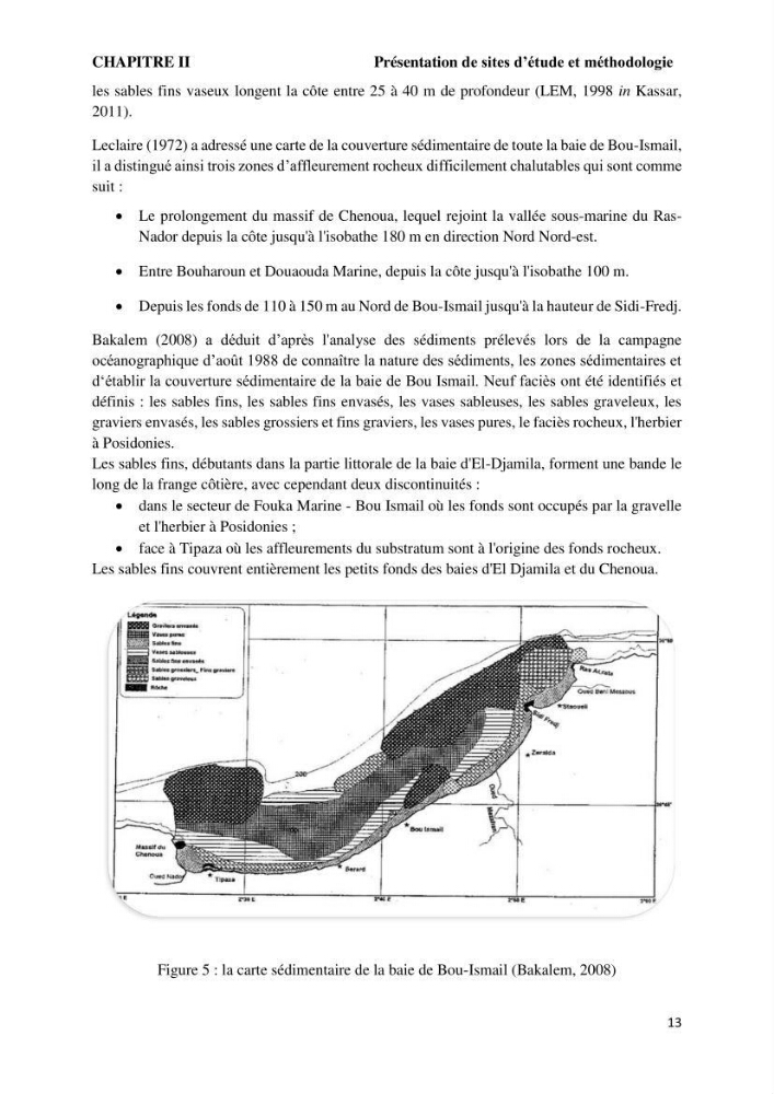 Caractérisation des biocenoces benthiques des côtes Algériennes