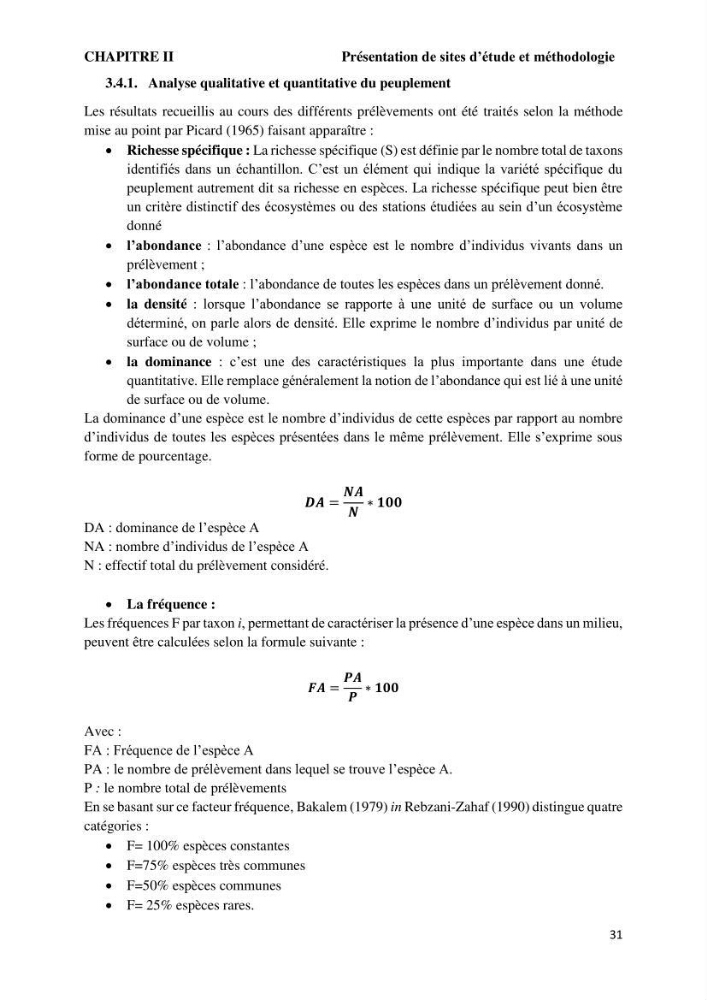 Caractérisation des biocenoces benthiques des côtes Algériennes