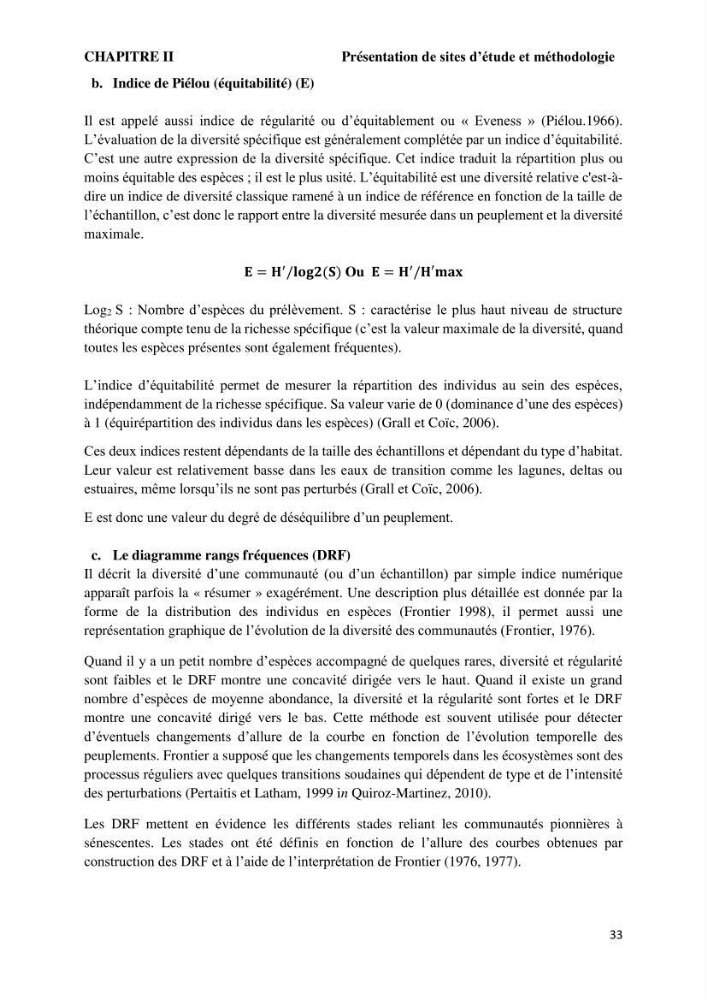 Caractérisation des biocenoces benthiques des côtes Algériennes
