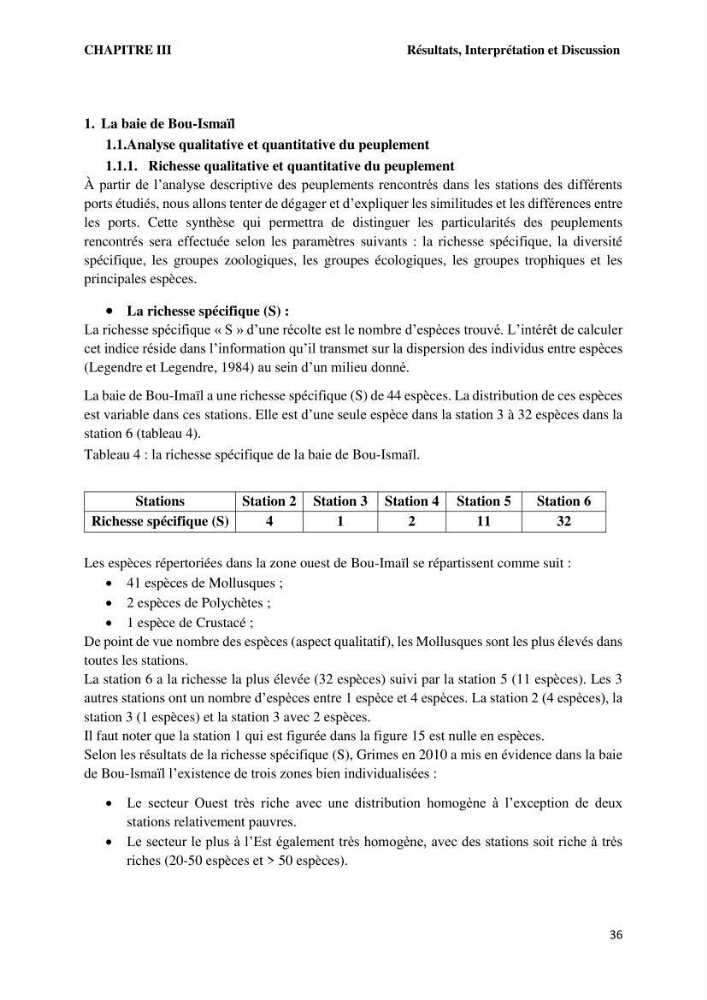 Caractérisation des biocenoces benthiques des côtes Algériennes