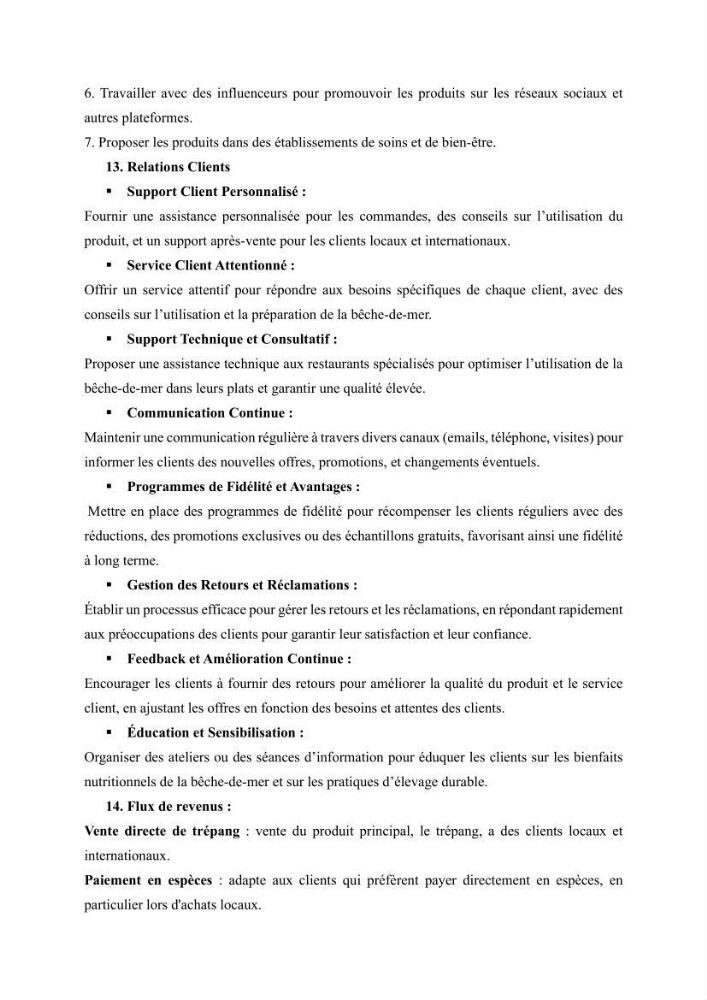Contribution à la valorisation des coproduits des espèces d\'holothurie ( concombre de mer ) pêchées dans la côte algérienne
