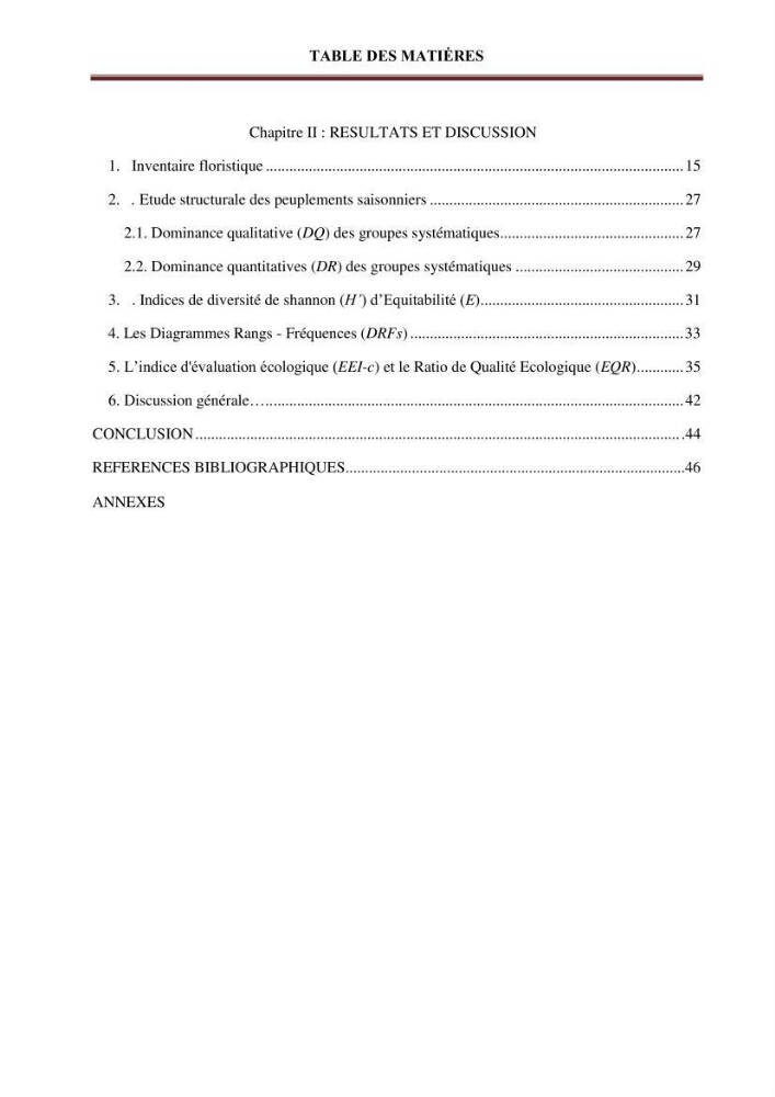 Bioévaluation de la qualité des eaux marines côtières les peuplements macrophytes benthiques.