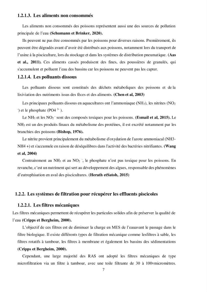 Valorisation d’un biopolymère (cas de chitosane) dans le processus du traitement des effluents piscicole