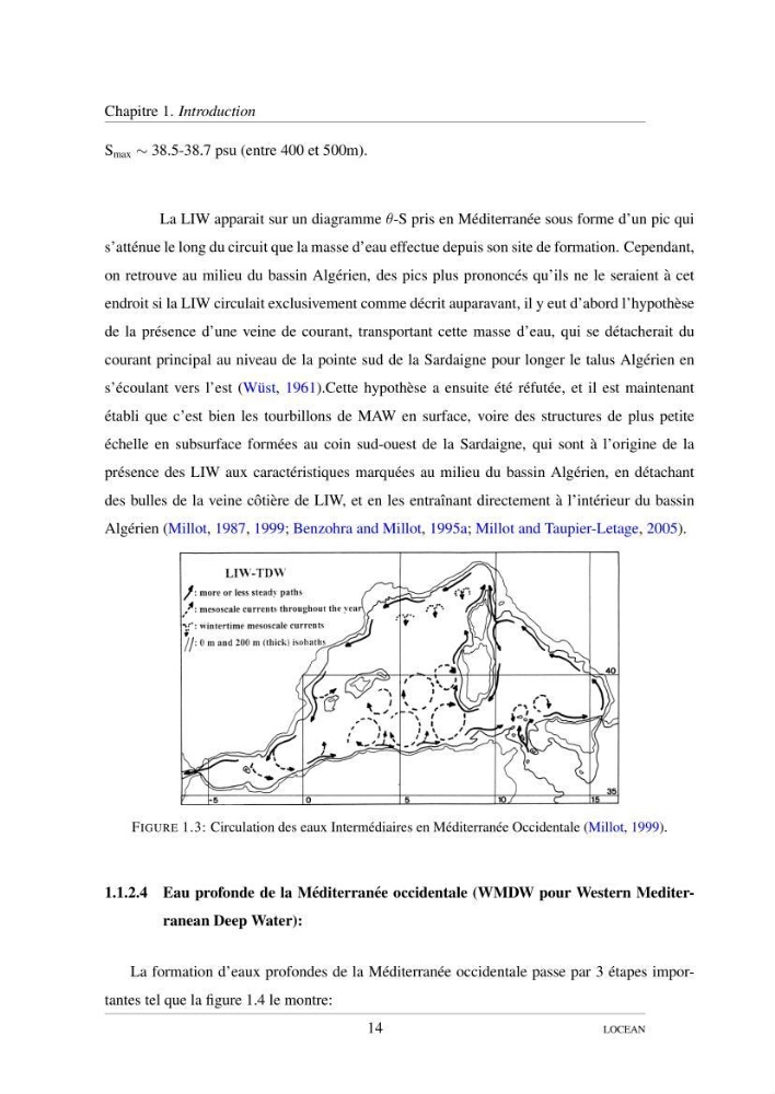 Hydrologie et circulation océanique dans le bassin Algerien: