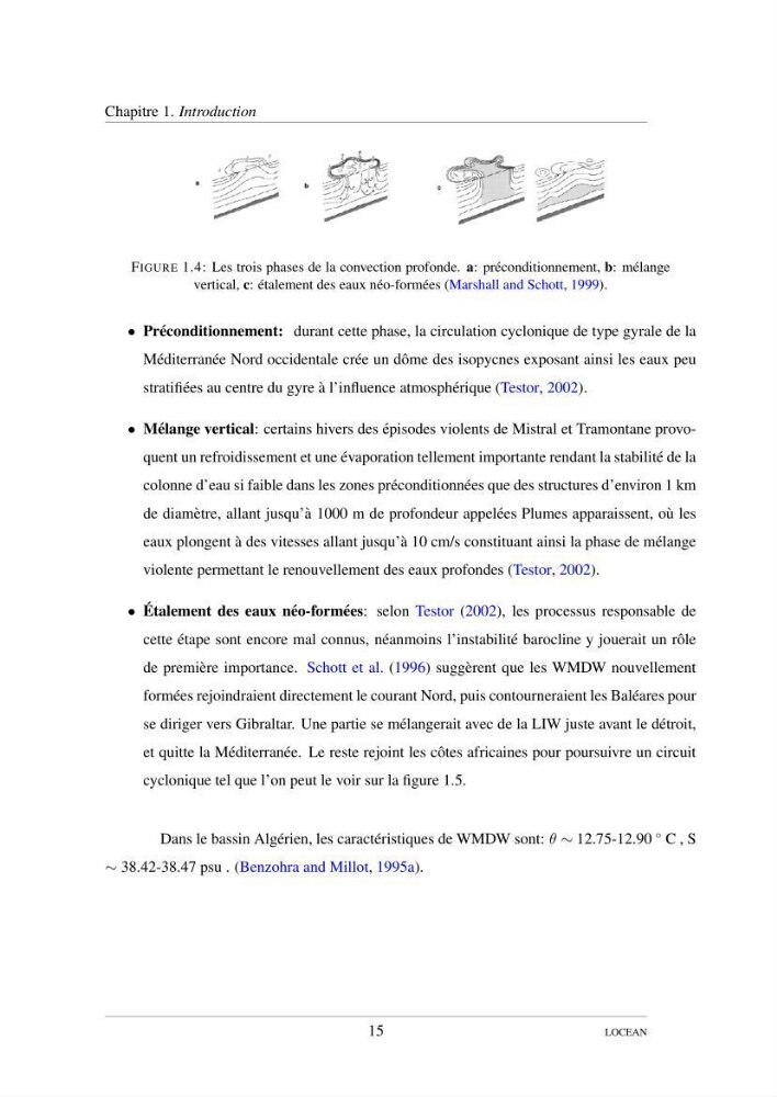 Hydrologie et circulation océanique dans le bassin Algerien: