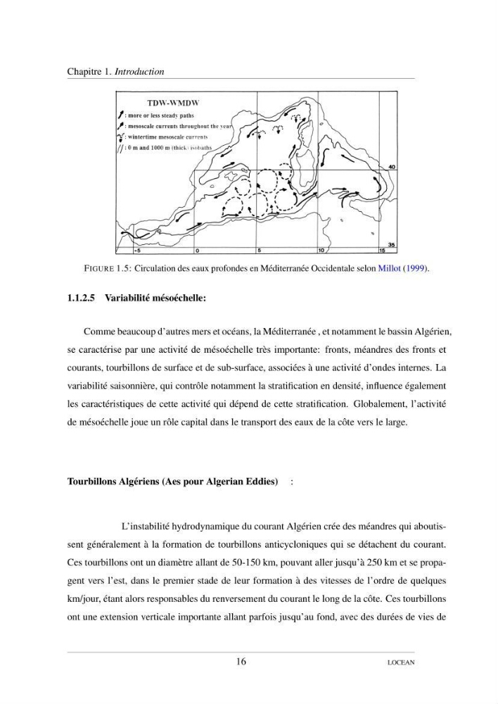 Hydrologie et circulation océanique dans le bassin Algerien: